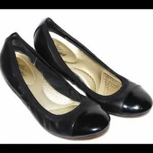 Dexflex Comfort Black Wedge Shoes Size 5.5